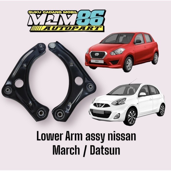 Lower arm assy nissan march datsun go +panca