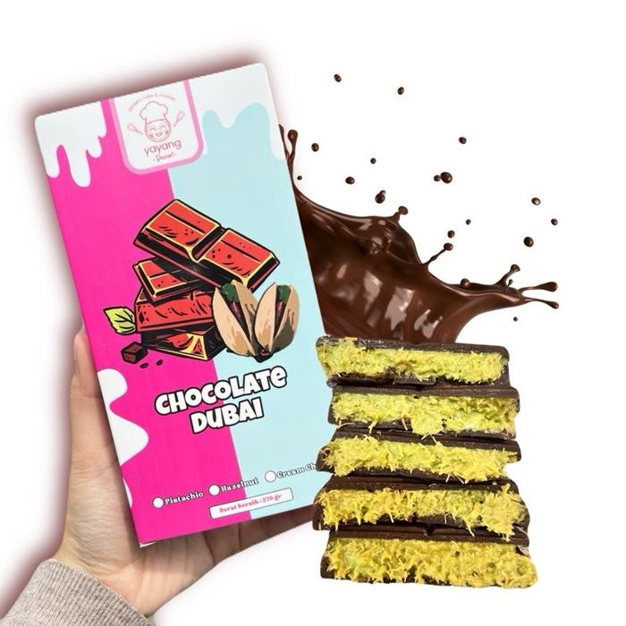 

Coklat Dubai Kunafe JUMBO Pistachio - Yayang Dessert dubai chocolate New