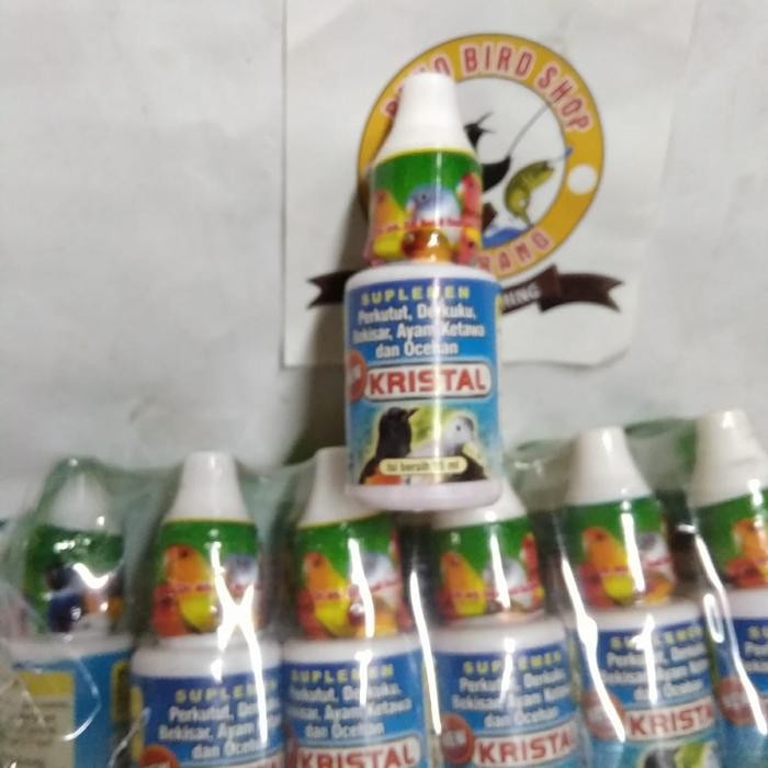 Buruan,. Vit Kristal Vitamin Suplemen Penggacor Burung Murai Perkutut Dll 15 Ml