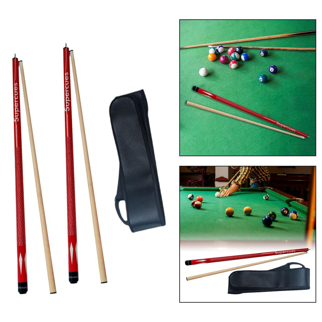 Pool Cue Stick Men Women Portable 13Mm Tip 1/2 Players Beginners Billiard Cue