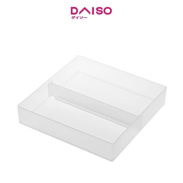 

Daiso Organizer Tray -With Partition - 20cm x 20cm x 4cm -