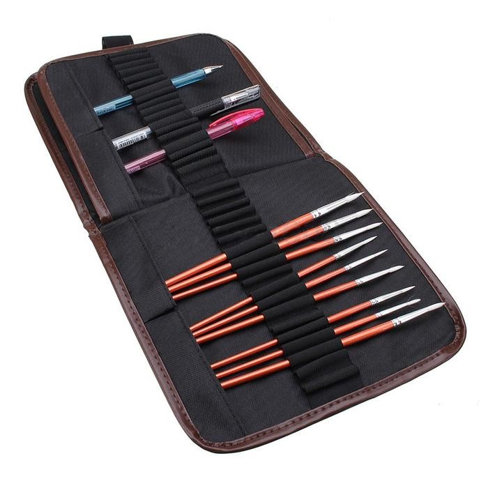 

Colors Pencil Drawing Case Holder Bag 72 Slot Pen Organizer Storage