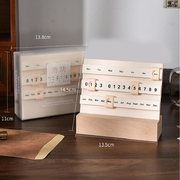 

Kalender Meja DIY BONUS Sticker / DIY Desk Calender FREE Sticker / Kalender Abadi Lucu Mini
