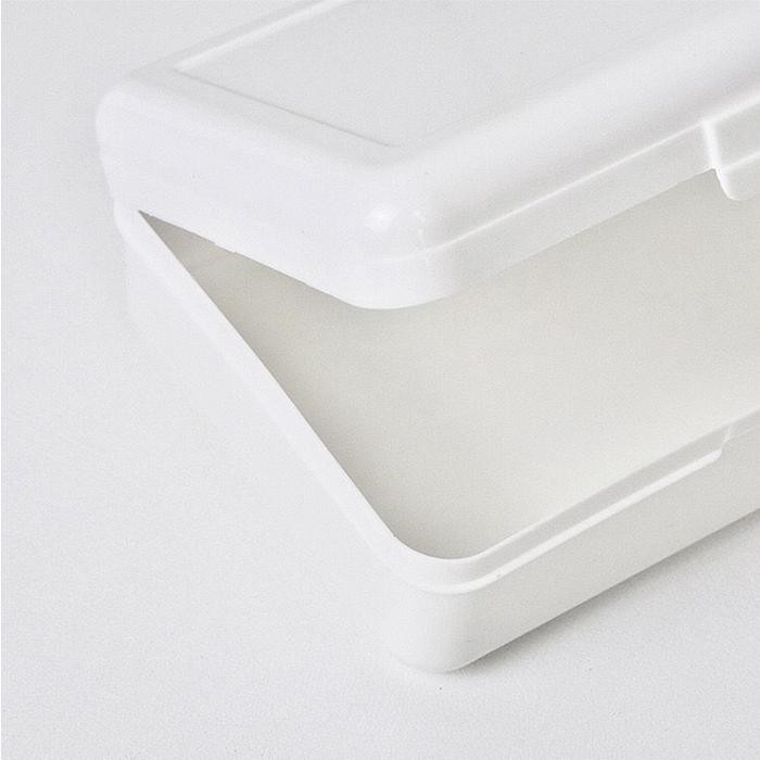 

[MILOLI] Transparant White Pensil Case Kotak Penyimpanan Kapasitas Besar Desktop Multifungsi - F0205