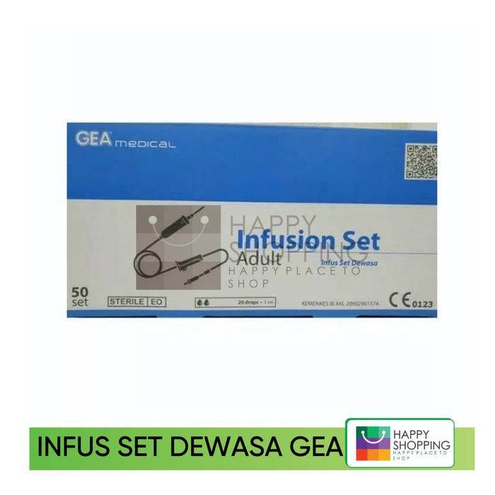 INFUS SET GEA DEWASA/ SET INFUS GEA MAKRO PER BOX