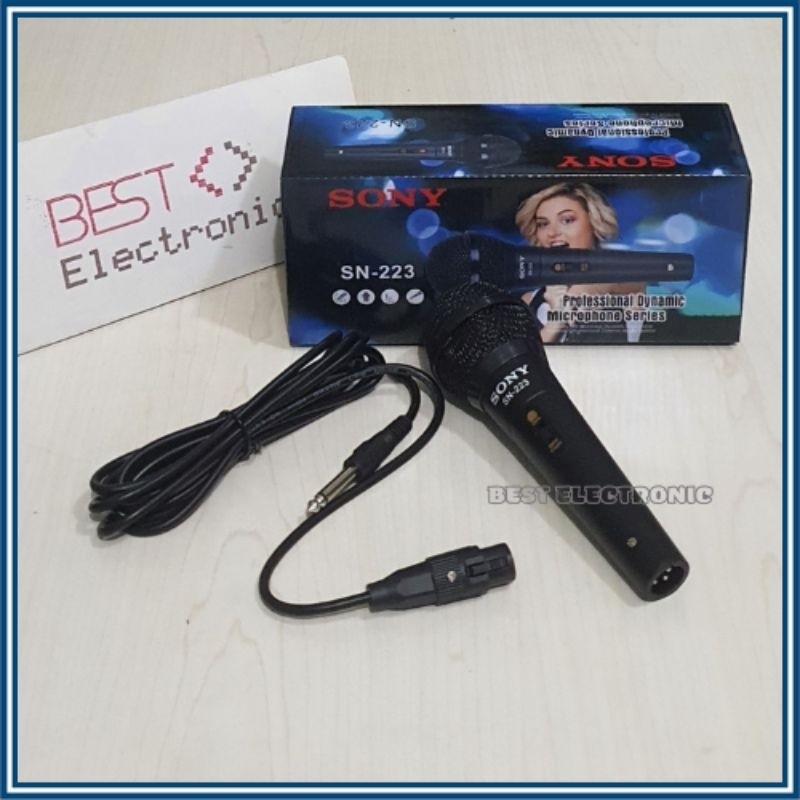 SONY Microphone Mic Kabel SN-100 Mikrofon Profesional Dynamic Mic Kabel Single SN100 SN 100 SN223 SN