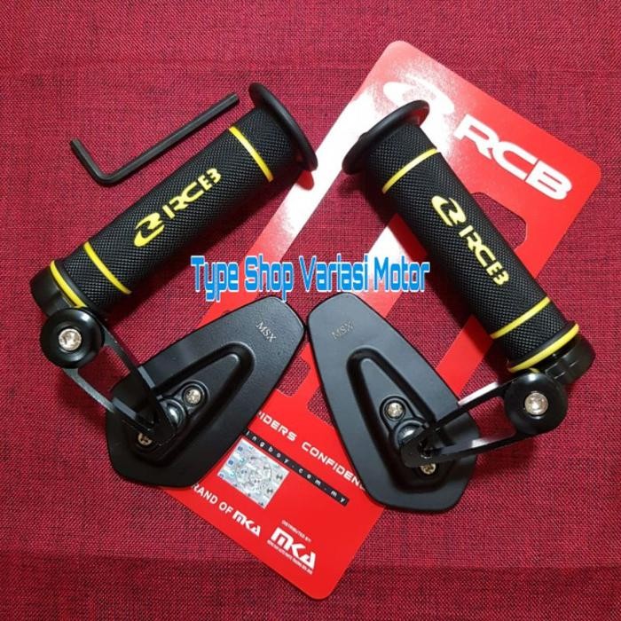 Sale Paket Handgrip Rcb Hg55 + Spion Jalu Oval Universal Motor Nmax Aerox Vario Scoopy Beat Mio