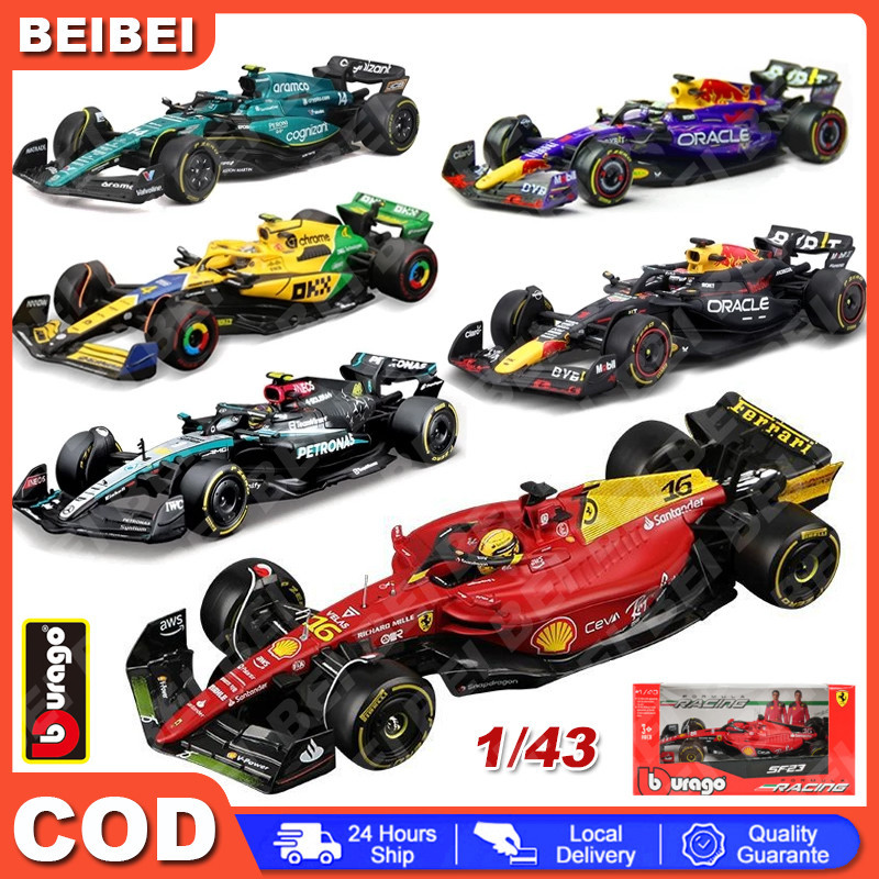 Bburago 1: 43 2024 F1 Ferrari Redbull Ferrari Mercedes-benze Alpine McLaren Model Formula One