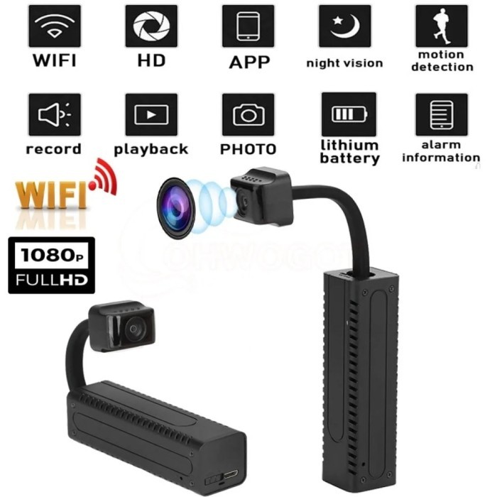 1080P HD Mini Camera WiFi Portable Night Vision Remote Control