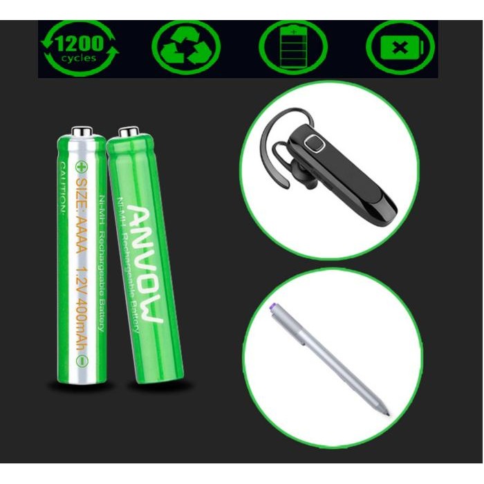 BATTERY BATERAI BATERE AAAA RECHARGEABLE 400 MAH E96 TYPE NI-MH