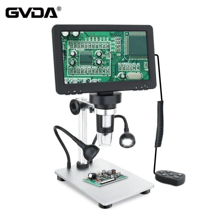 GVDA Digital Microscope 50-1200X Soldering Electronic Video