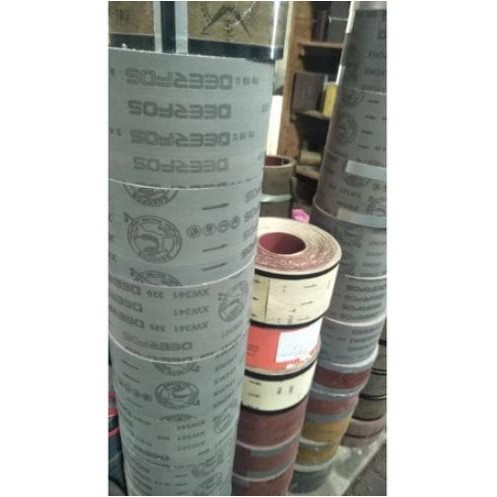 amplas roll kain kaku dan lentur merk deerfos no 150 320 400 600 amplas kaku dan lentur amplas