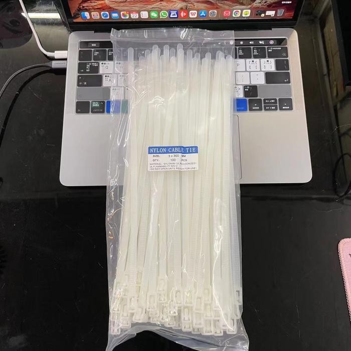 

Kabel Ties Bisa Buka /Reusable Cable Ties lebel 8mm*30cm -isi 100pcs