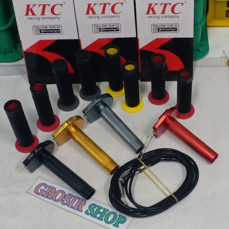 Gas spontan KTC cnc kabel gas 2 /Gas spontan KTC kitaco + Grip - Gas spontan KTC cnc universal
