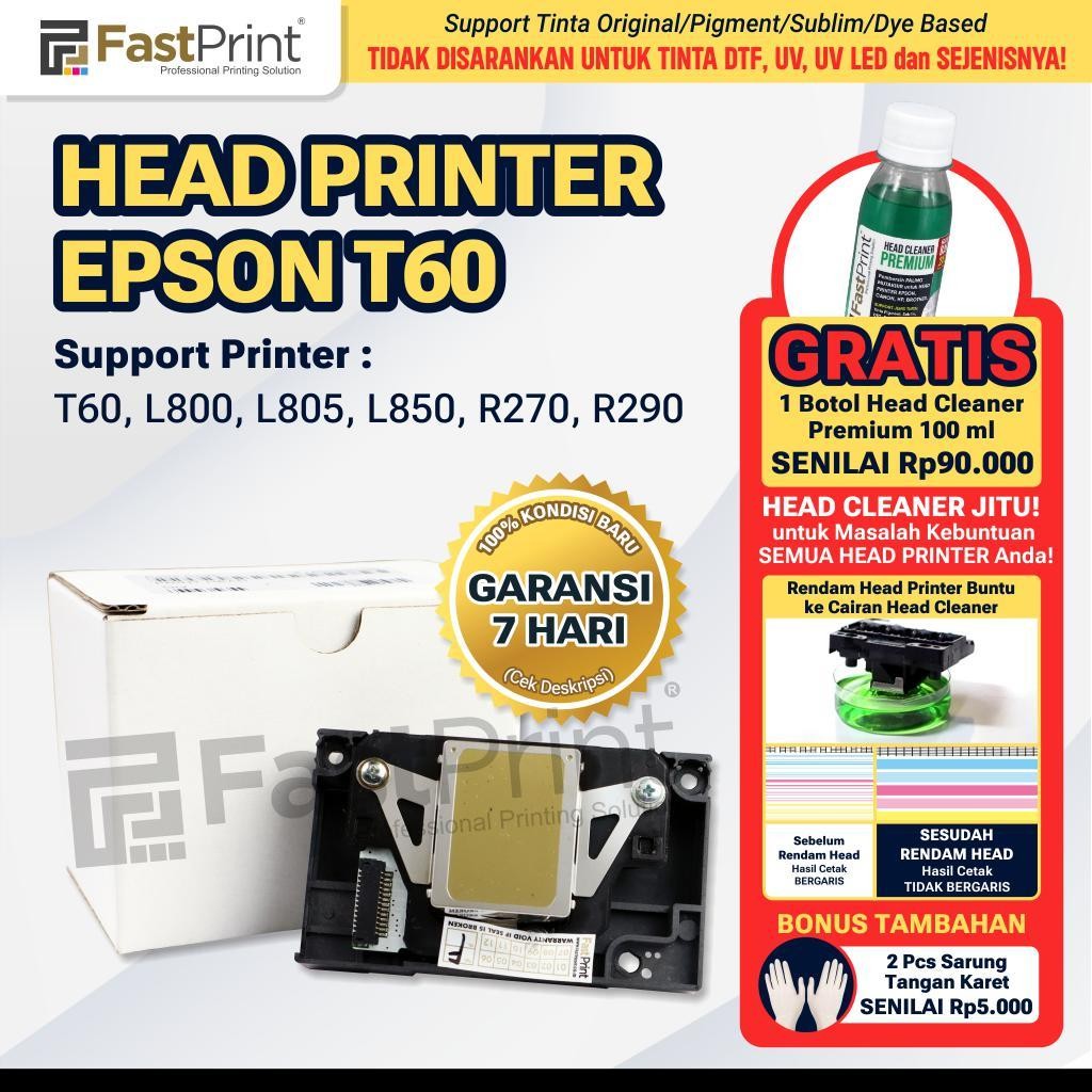 Head Print Printer Epson T60 L800 L805 R290