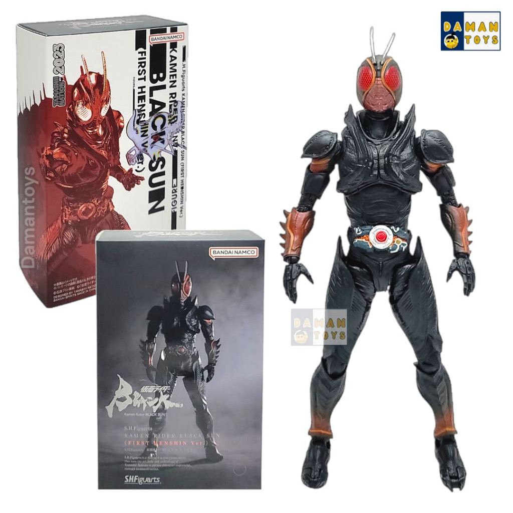 Action Figure Shf Kamen Rider Black Sun First Hensin
