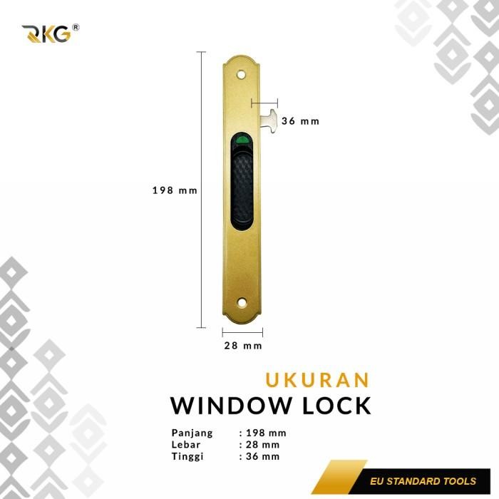 RKG Kunci Geser Pintu Jendela Aluminium Window Sliding Lock