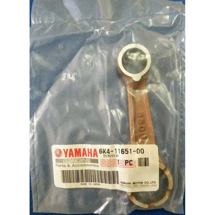 ROD, CONNECTING 6K4-11651-00 STANG SEHER MESIN TEMPEL YAMAHA 15 PK BERKUALITAS