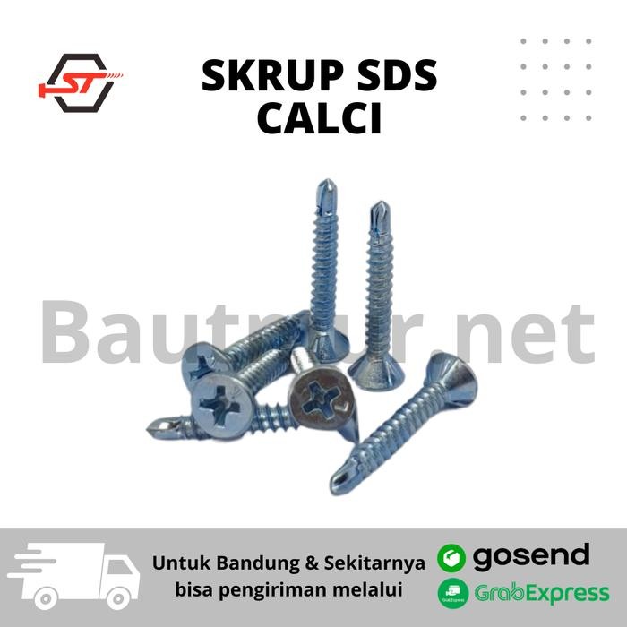 (1 DUS) SEKRUP SDS CALCI 6X1-1/4 KALSIBOARD SDS CALCI BERKUALITAS