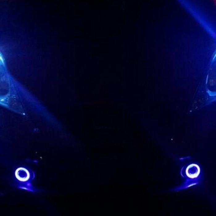 Laris Lampu Kabut / Fog Lamp Projector Angel Eyes Nissan March