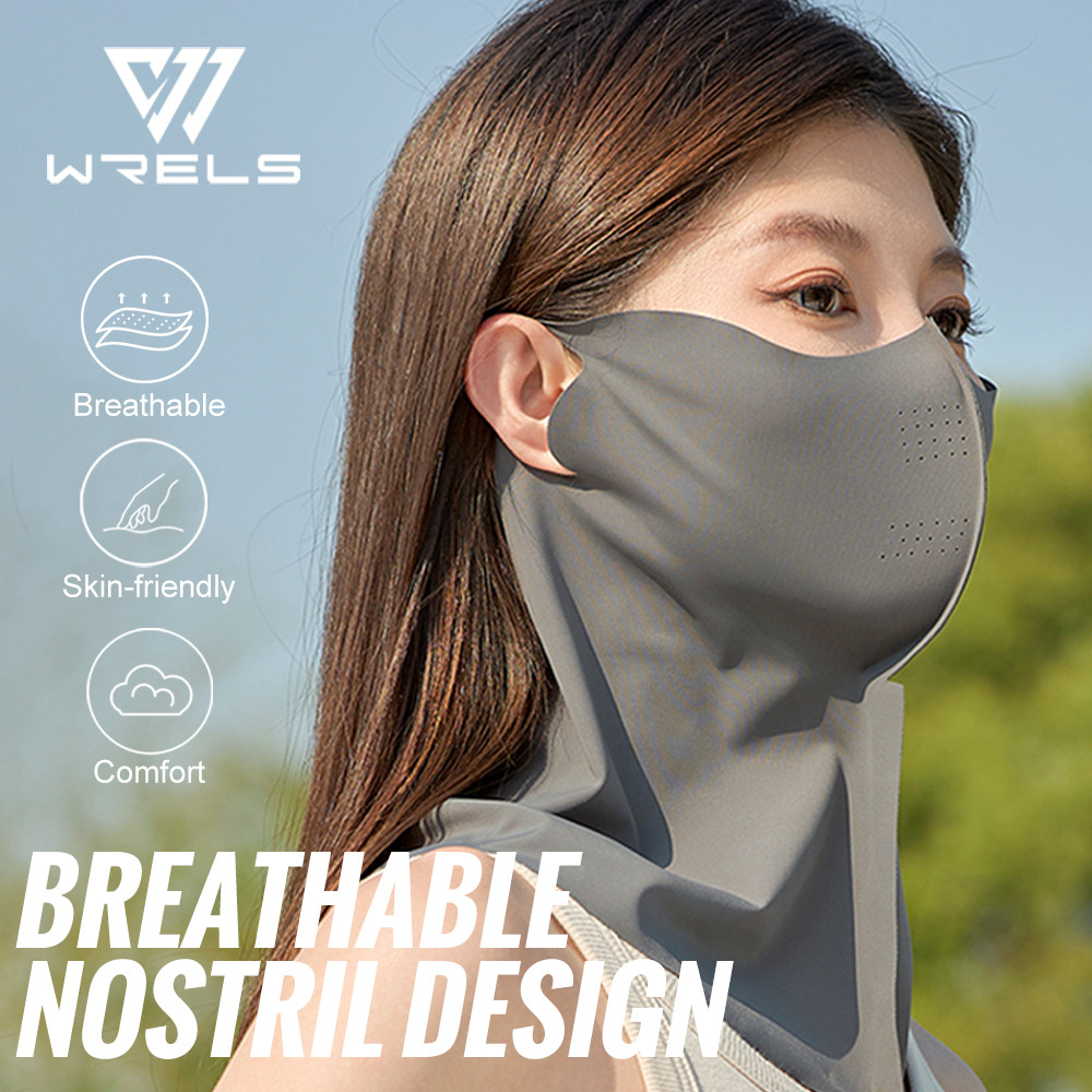 Wrels Sunscreen Mask Summer Upf 50+ Breathable Uv Protection Traceless Face Protection Sun Mask Face