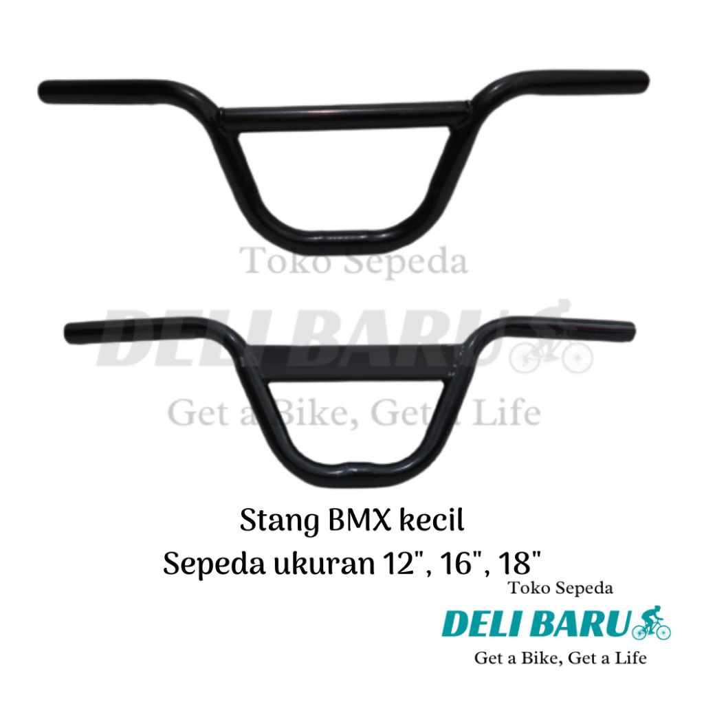 TREA Stang BMX diamater 22.2 mm sepeda anak ukuran 12, 16, 18