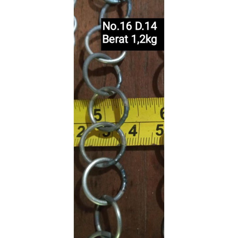 TREA Batu Rantai Kawat Jala Ikan Las.No.16 D.14