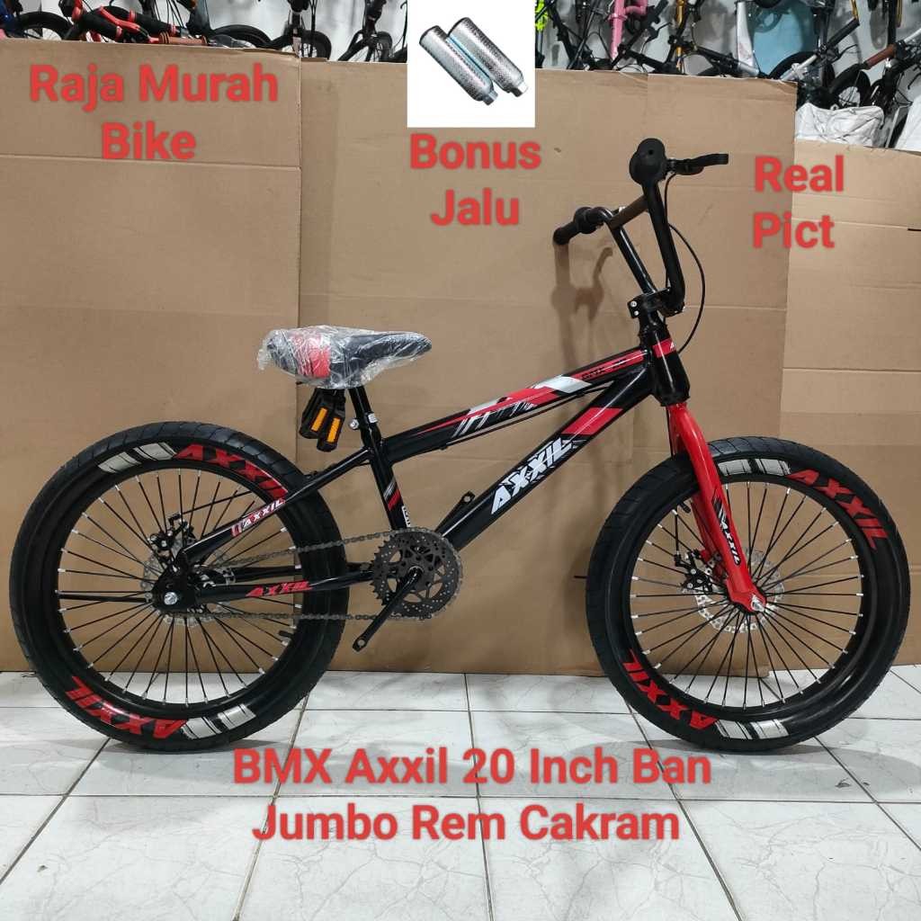 TREA Sepeda BMX 20 Inch Axxil Ban Jumbo Rem Cakram Sepeda Anak Laki Laki BMX Axxil 20 Inch Rem