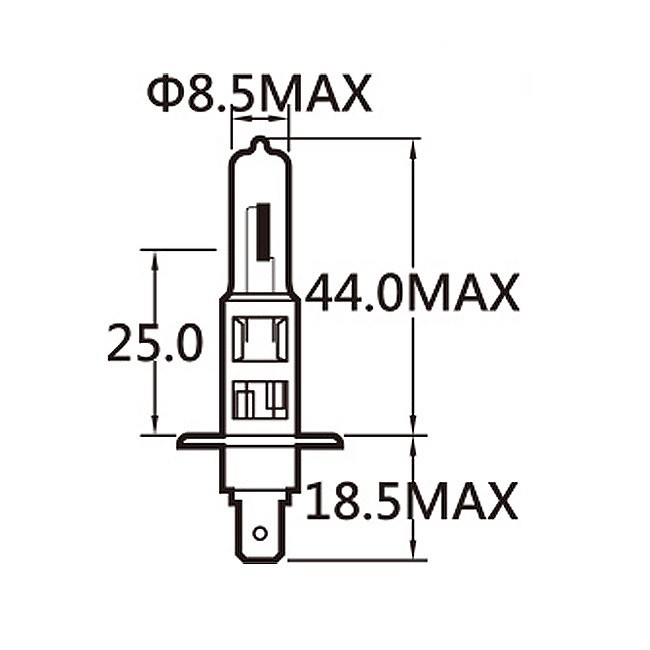 Michiba H1 Halogen Bohlam Mobil Xenon
