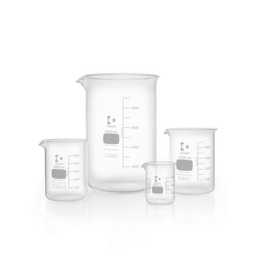 DURAN Beaker glass 3000 ML low form gelas kimia 3 Liter