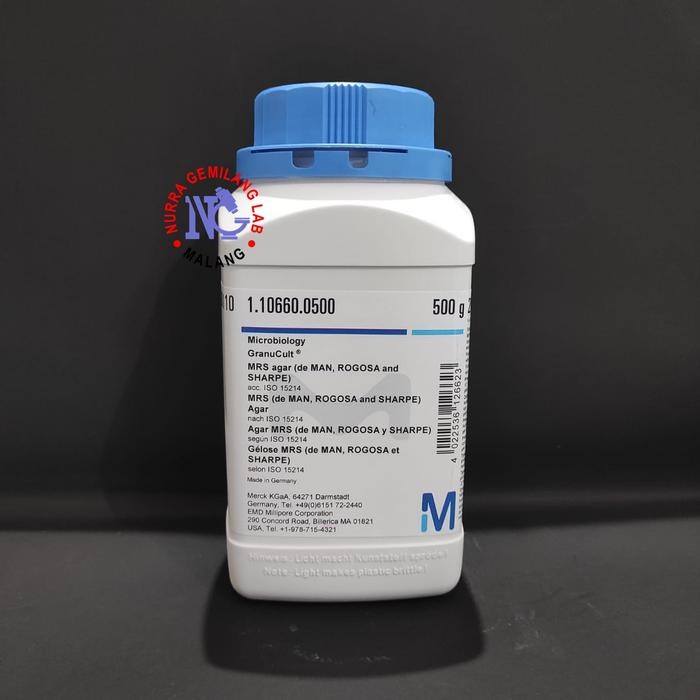 MRSA MRS Agar Merck ECER 70 gram