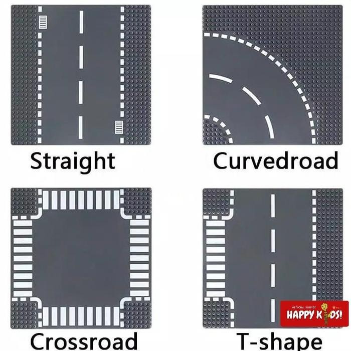 Future Toys - Plat Jalanan Baseplate Street Road Tatakan Papan Alas Mainan