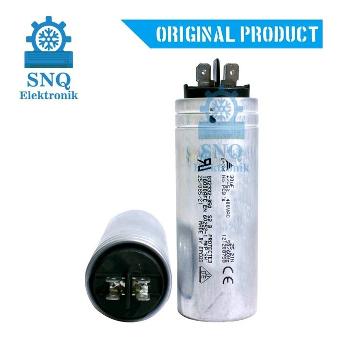 Promo Terbatas Capasitor Ac Original Epcos 30Uf 400Vac - Kapasitor Original 30 Uf 400 Vac Epcos Aman