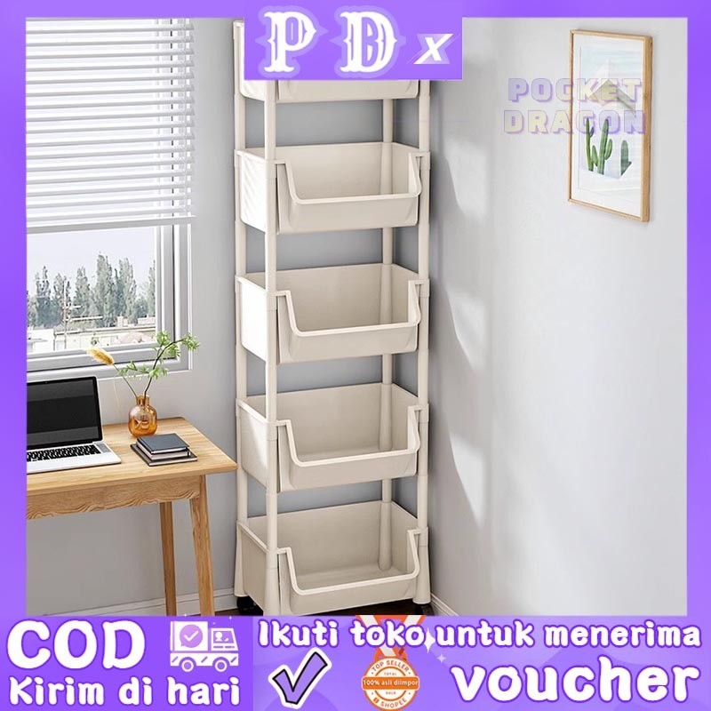 J_Id Pocket Dragon Rak susun serbaguna Rak buku Rak mainan anak Rak plastik susun Rak susun bayi