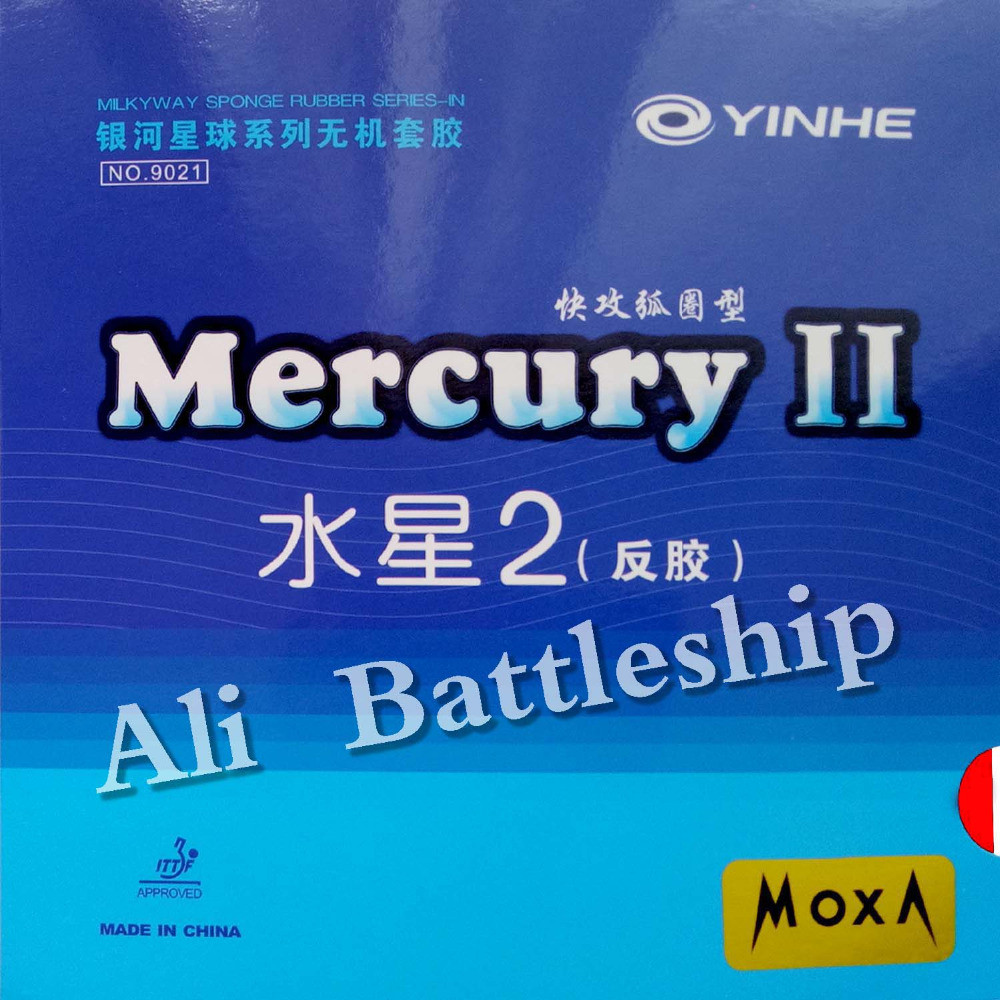Original Yinhe Milky Way Galaxy Mercury Ii Mercury2 Pips-In Table Tennis Pingpong Rubber With Sponge
