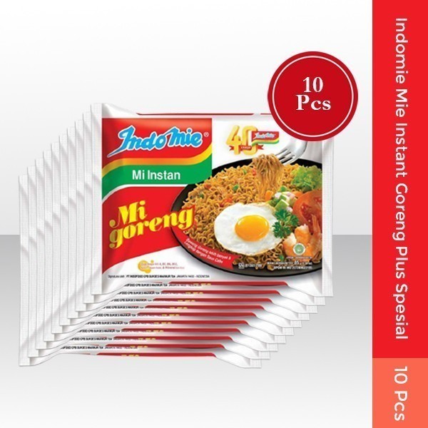 

Ready JT Indomie Mie Instant Goreng Plus Special - 10Pcs