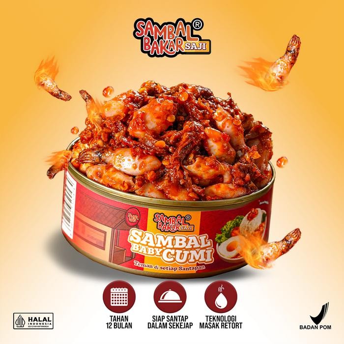 

Ready JT Sambal Baby Cumi (140gr) - Sambal Bakar Saji - Sambal Bakar Indonesia