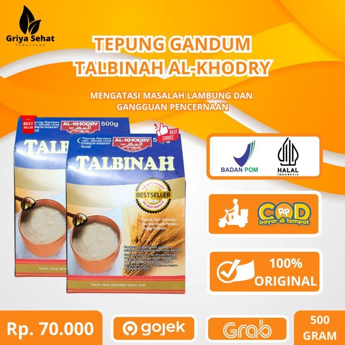 

Talbinah Gandum Bubur Talbinah Untuk Asam lambung ( Maag 500gram)