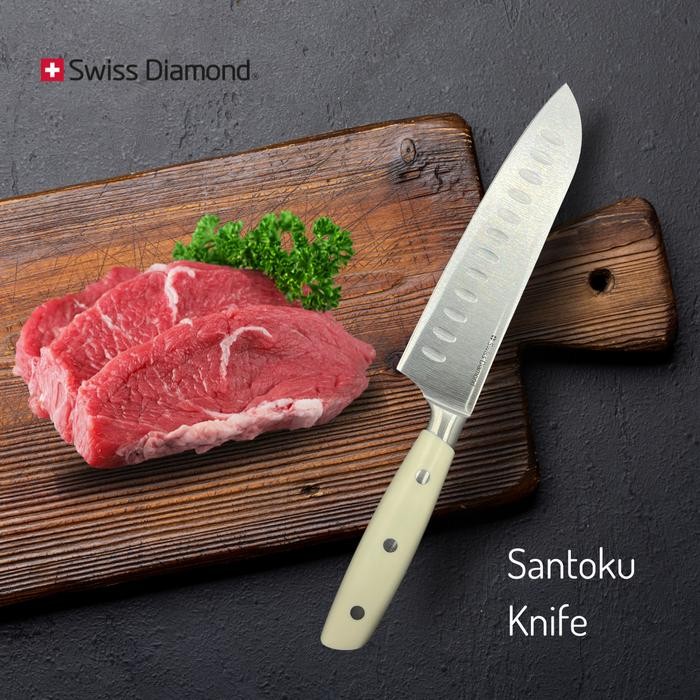 Santoku Knife 7 inch - Swiss Diamond