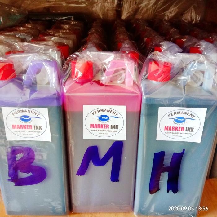 

TINTA PERMANENT CAMAR LAUT 1 LTR. UNTUK TULIS KARUNG, KARTON DLL