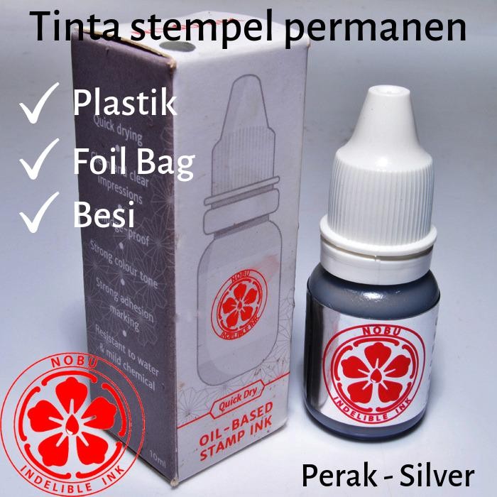 

TINTA STEMPEL WARNA EMAS - GOLD PERMANEN - BESI - PLASTIK KEMASAN