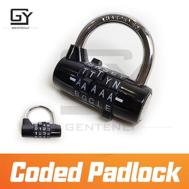 Escape Room Lock Password Letter Digit Metal Padlock Combination Puzzle Wide Shackle Escapement Time
