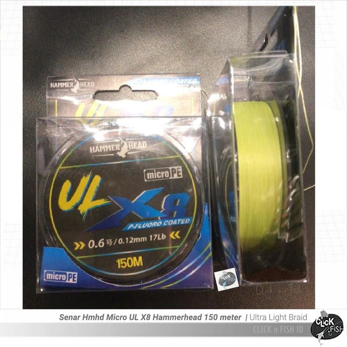 SALE  SENAR PANCING MICRO UL X8 HAMMERHEAD ULTRA LIGHT KUNING PE 0.4 0.6 0.8 READYY