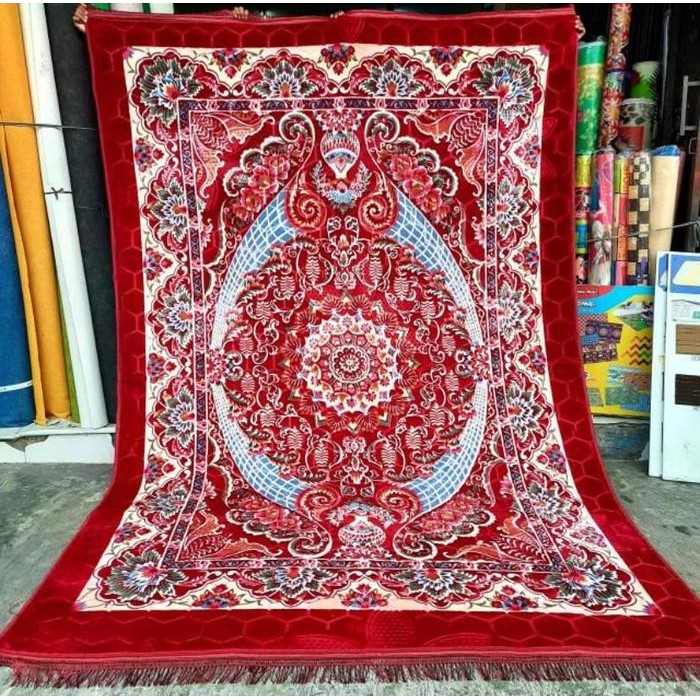 Karpet Ruang Tamu Hamble Turki Ukuran 2X3 Meter Bahan Tebal Busa Serat Malaysia Moti Anti Selip