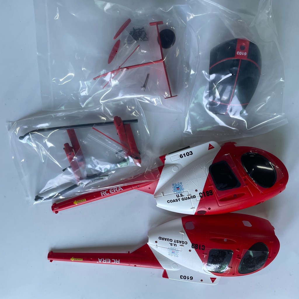 Rc Ear C189 Md500 Rc Helicopter Spare Parts Body Shell Motor Screw Blade Rotor Axis Bearing Gear