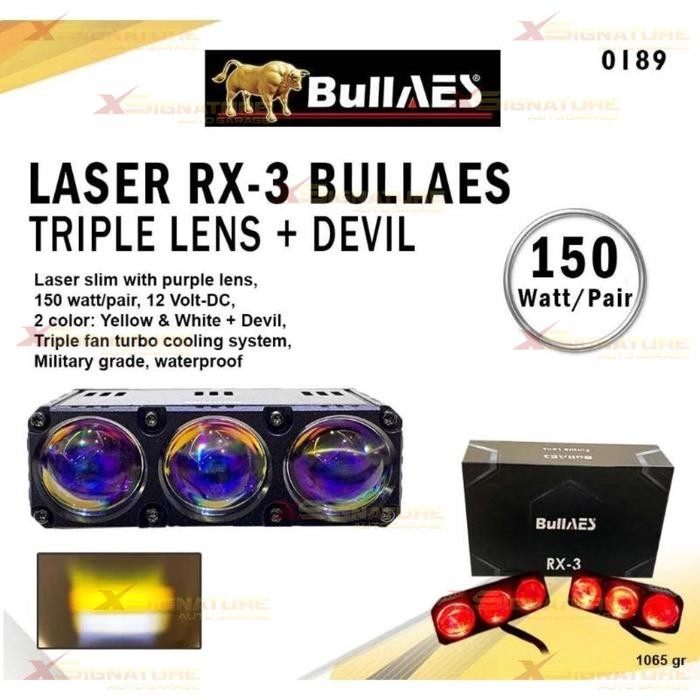 Aes Mini Laser Rx-3 3 Mata - White Yellow