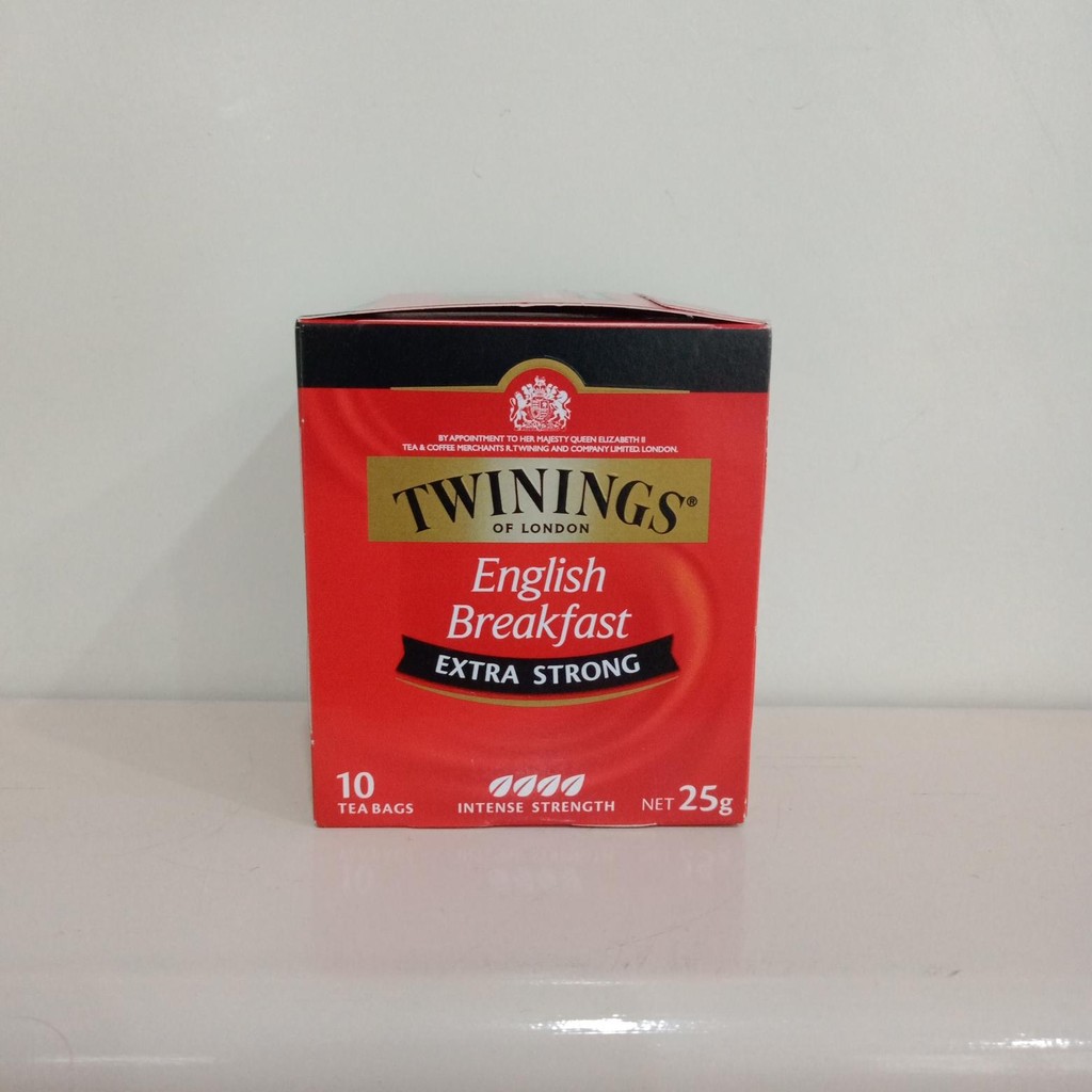 

Teh Twinings English Breakfast ( Extra Strong ) 10 Bags 25g