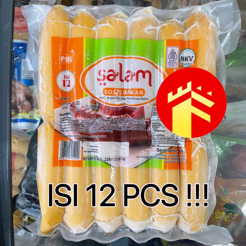 

debo Salam Sosis Bakar Mini 12 Pcs Sosis Sapi Dan Ayam Salam 500 Gr