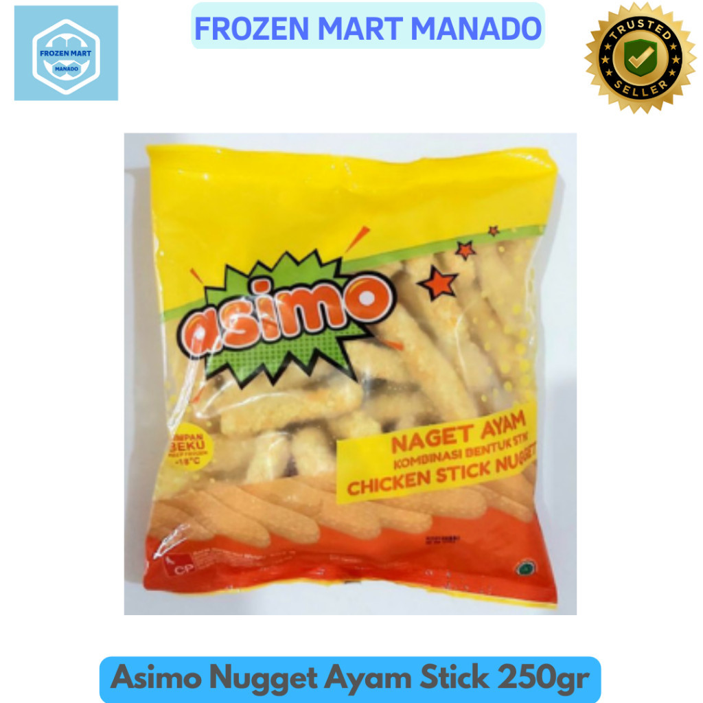 

Asimo Nugget Ayam Stick 250gr - Frozen Food Tomohon