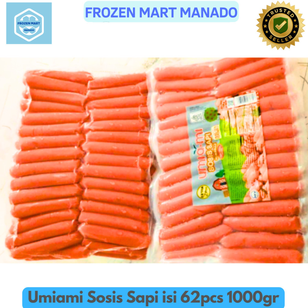 

Umiami Sosis Sapi isi 62pcs 1000gr - Frozen Food Tomohon